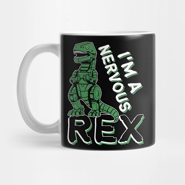 Disney Pixar Toy Story I'm A Nervous Rex Retro Portrait by ArtbyJester